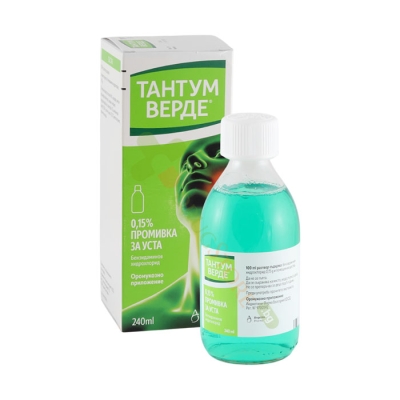ТАНТУМ ВЕРДЕ промивка за уста 0.15% 240 мл / CSC TANTUM VERDE 0.15% MOUTH WASH
