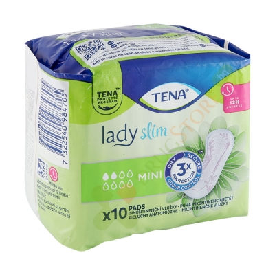 УРОЛОГИЧНИ ПРЕВРЪЗКИ ЗА ЖЕНИ ТЕНА ЛЕЙДИ СЛИМ МИНИ 10 броя / TENA UROLOGICAL BANDAGES LADY MINI