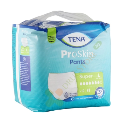 ЕДНОКРАТНО БЕЛЬО ЗА ВЪЗРАСТНИ ТИП ГАЩИ SUPER L 12 броя / TENA PANTS SUPER SIZE L