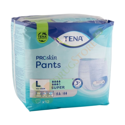 ЕДНОКРАТНО БЕЛЬО ЗА ВЪЗРАСТНИ ТИП ГАЩИ SUPER L 12 броя / TENA PANTS SUPER SIZE L