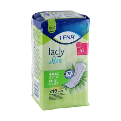 УРОЛОГИЧНИ ПРЕВРЪЗКИ ЗА ЖЕНИ 16 броя / TENA PADS LADY SLIM MINI PLUS