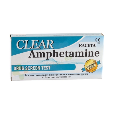 ТЕСТ ЗА НАРКОТИЦИ АМФЕТАМИН КАСЕТА / CLEAR DRUG SCREEN AMPHETAMINE TEST