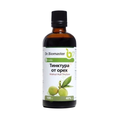 ТИНКТУРА ОТ ОРЕХ 100% НАТУРАЛНА 100 мл / DR. BIOMASTER WALLNUT HULL TINCTURE