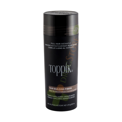 ТОППИК ФИБРИ ЗА КОСА СРЕДНО КАФЯВО 27.5 г / TOPPIK HAIR BUILDING FIBERS MEDIUM BROWN