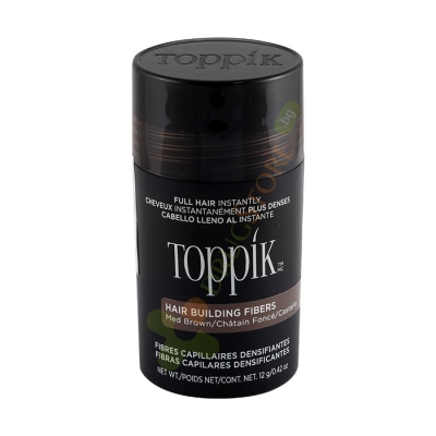 ТОППИК ФИБРИ ЗА КОСА СРЕДНО КАФЯВО 12 г / TOPPIK HAIR BUILDING FIBERS MEDIUM BROWN