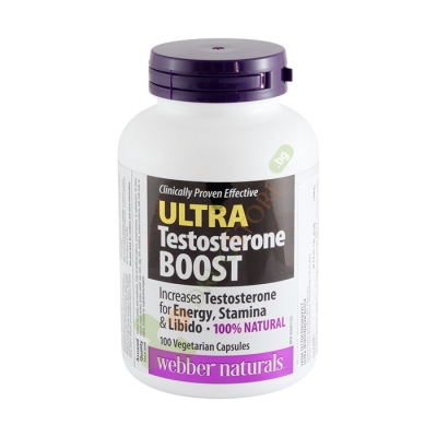 УЛТРА ТЕСТОСТЕРОН БУУСТ капсули 100 броя / WEBBER NATURALS ULTRA TESTOSTERONE BOOST