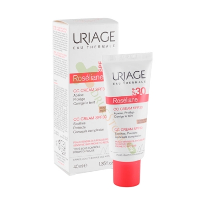 УРИАЖ CC КРЕМ SPF 30 ПРОТИВ ЗАЧЕРВЯВАНЕ 40 мл / URIAGE ROSELIANE CC CREAM SPF 30 REDNESS-PRONE SKIN