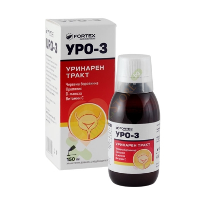 УРО-3 сироп 150 мл / FORTEX URO-3 syrup 150 ml