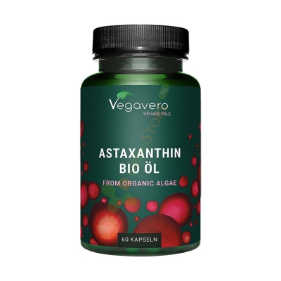 БИО АСТАКСАНТИН МАСЛО ОТ ОРГАНИЧНИ ВОДОРАСЛИ капсули 8 мг 60 броя / VEGAVERO ORGANIC ASTAXANTHIN OIL FROM ORGANIC ALGAE