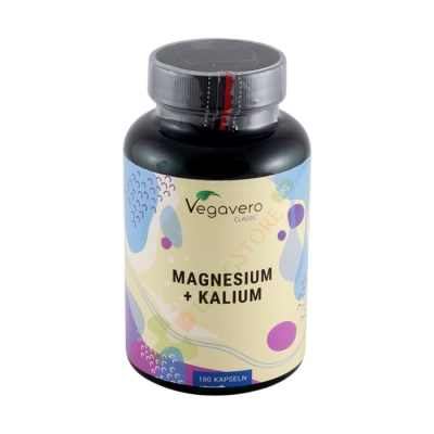 ВЕГАВЕРО МАГНЕЗИЙ + КАЛИЙ капсули 180 броя / VEGAVERO MAGNESIUM + KALIUM