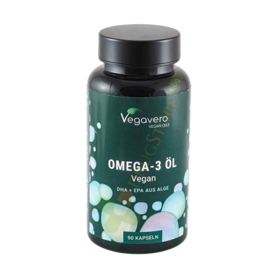 ОМЕГА-3 МАСЛО ОТ ВОДОРАСЛИ ВЕГАВЕРО капсули 90 броя / VEGAVERO OMEGA-3 OIL FROM ALGAE