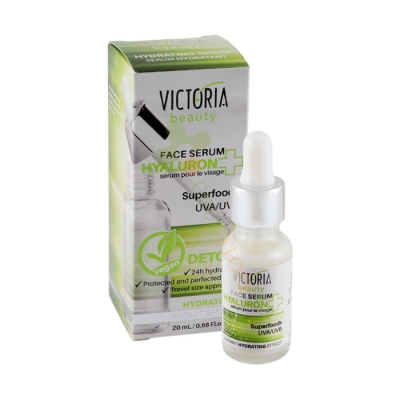СЕРУМ ЗА ЛИЦЕ ХИАЛУРОН ХИДРА СУПЕР ХРАНИ 20 мл / VICTORIA BEAUTY SERUM FOR FACE HYALURON HIDRA SUPERFOODS