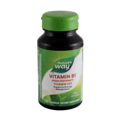 ВИТАМИН B1 капсули 100 мг 100 броя / NATURE'S WAY VITAMIN B1