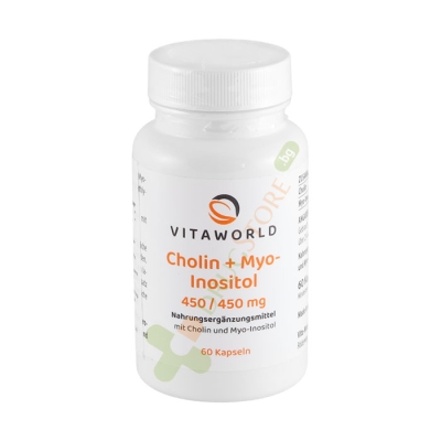 ХОЛИН + МИО-ИНОЗИТОЛ капсули 60 броя / VITA WORLD CHOLIN + MYO-INOSYTOL