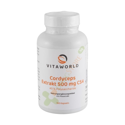 КОРДИЦЕПС ЕКСТРАКТ 40% ПОЛИЗАХАРИДИ капсули 100 броя / VITAWORLD CORDYCEPS EXTRACT 40% POLYSACCHARIDE