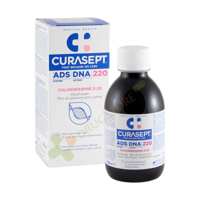 ВОДА ЗА УСТА ADS DNA 220 200 мл / CURASEPT ADS DNA 220 MOUTHWASH