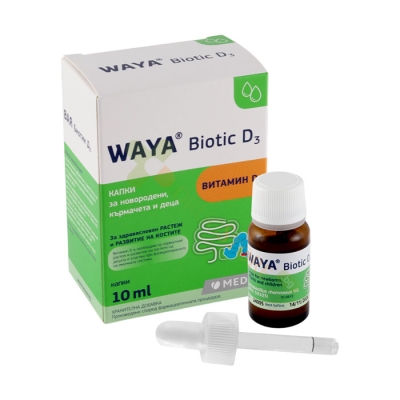 ВАЯ БИОТИК D3 капки 10 мл / MEDIS WAYA BIOTIC D3