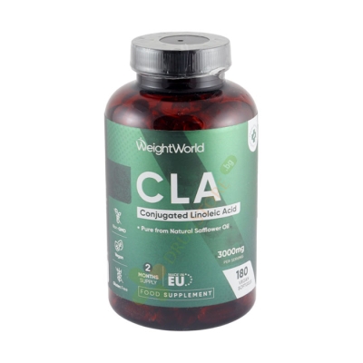 CLA КОНЮГИРАНА ЛИНОЛОВА КИСЕЛИНА капсули 180 броя / WEIGHT WORLD CLA CONJUGATED LINOLIEC ACID