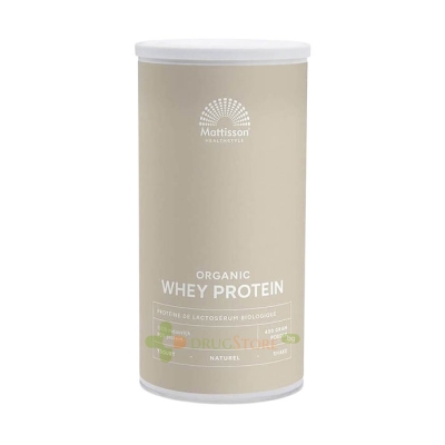 МАТИСЪН БИО СУРОВАТЪЧЕН ПРОТЕИН НЕОВКУСЕН 450 г / MATTISSON HEALTHSTYLE ORGANIC WHEY PROTEIN NATURAL