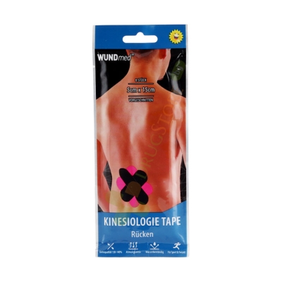 ВУНДМЕД КИНЕЗИО ЛЕНТА ЗА КРЪСТ / WUNDMED KINESIO TAPE BACK