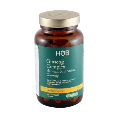 ЖЕНШЕН КОМПЛЕКС капсули 120 броя / HOLLAND & BARRETT GINSENG COMPLEX