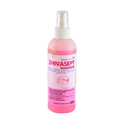 ЖИВАСЕПТ ГЛЮКОНАТ СПРЕЙ ЗА РЪЦЕ 200 мл / ZHIVASEPT GLUCONATE SPRAY FOR HANDS