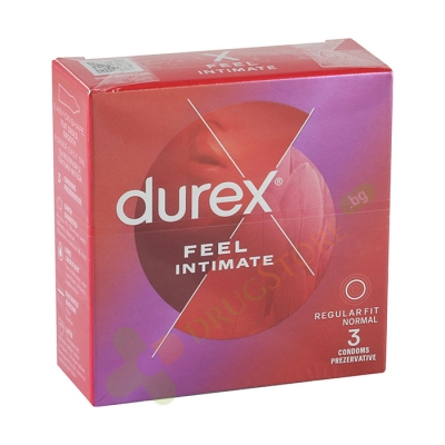 ПРЕЗЕРВАТИВИ ДУРЕКС ФИЙЛ ИНТИМЕЙТ 3 броя / DUREX FEEL INTIMATE