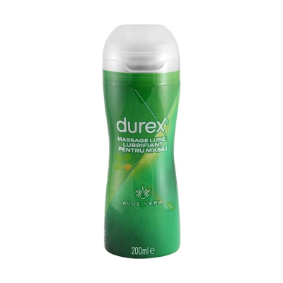 ОВЛАЖНЯВАЩ ГЕЛ ЛУБРИКАНТ ДУРЕКС С АЛОЕ ВЕРА 200 мл / DUREX PLAY MASSAGE 2 in 1 ALOE VERA