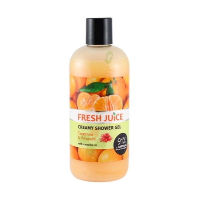 ДУШ ГЕЛ МАНДАРИНА И АВАПУХИ 500 мл / FRESH JUICE CREAMY SHOWER GEL WITH TANGERINE & AWAPUHI