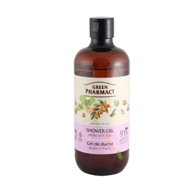 ДУШ ГЕЛ С АРГАНОВО МАСЛО И СМОКИНЯ 500 мл / GREEN PHARMACY SHOWER GEL ARGAN AND FIGS