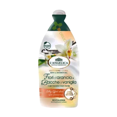 ДУШ ГЕЛ С ПОРТОКАЛОВИ ЦВЕТЧЕТА И ВАНИЛИЯ 500 мл / LANGELICA OFFICINALIS SHOWER GEL WITH ORANGE AND VANILLA
