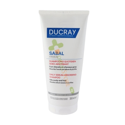 ДЮКРЕ САБАЛ АРЖЕАЛ СЕБОРЕГУЛИРАЩ ЕЖЕДНЕВЕН ШАМПОАН ЗА МАЗНА КОСА 200 мл / DUCRAY SABAL ANGEAL DAILY SEBUM-ABSORBING SHAMPOO 