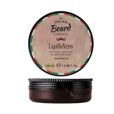 ДЖИО МАТ ФИКСИРАЩА ВАКСА ЗА ПРОШАРЕНА КОСА / БРАДА LAPILLO NERO 100 мл / GIOM AT DARK WAX FOR HAIR & BEARD