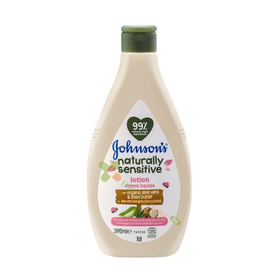 ДЖОНСЪНС НАТУРАЛИ СЕНЗИТИВ ЛОСИОН 395 мл / JOHNSON & JOHNSON NATURALLY SENSITIVE BABY LOTION 395 ml