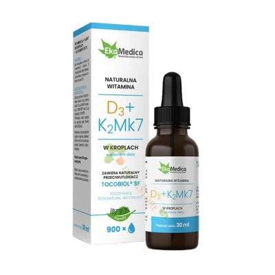 ВИТАМИН D3 + К2MK7 капки 30 мл / EKAMEDICA VITAMIN D3 + K2MK7 drops 