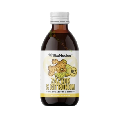 СИРОП ОТ ДЖИНДЖИФИЛ И ЛИМОН 250 мл / EKO MEDICA GINGER & LEMON SYRUP