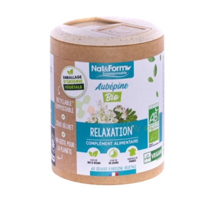 ЕКСТРАКТ ОТ ГЛОГ РЕЛАКС капсули 60 броя / NAT&FORM HAWTHORN EXTRACT RELAX
