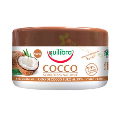 ЕКВИЛИБРА КОКОСОВО МАСЛО ЗА ТЯЛО И КОСА 250 мл / EQUILIBRA COCONUT BODY AND HAIR OIL 