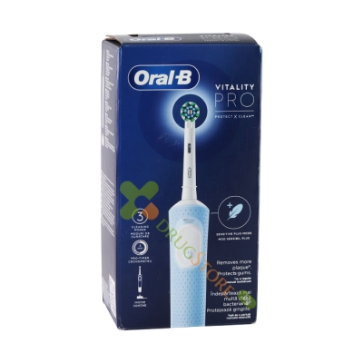 ЕЛЕКТРИЧЕСКА ЧЕТКА ЗА ЗЪБИ ОРАЛ - Б D103 VITALITY PRO СИНЯ / BRAUN ORAL B PRO  D103 VITALITY PRO ELECTRIC TOOTHBRUSH BLUE