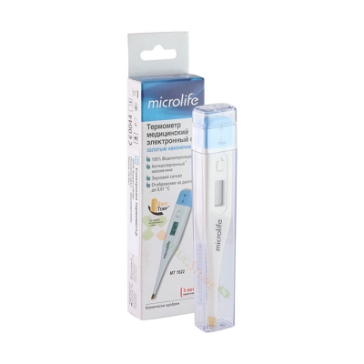 ЕЛЕКТРОНЕН ТЕРМОМЕТЪР МИКРОЛАЙФ MT 1622 ГОЛД / MICROLIFE ELECTRONIC THERMOMETER MT 1622 GOLD