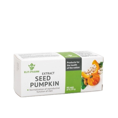 ЕЛИТ-ФАРМ ЕКСТРАКТ ОТ ТИКВЕНИ СЕМКИ + СЕЛЕН таблетки 40 броя / ELIT-PHARM PUMPKIN SEEDS EXTRACT + SELENIUM