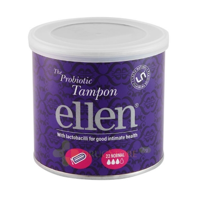 ЕЛЛЕН ПРОБИОТИЧНИ ТАМПОНИ НОРМАЛ 22 броя / ELLEN AB PROBIOTIC TAMPONS NORMAL