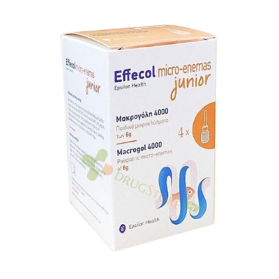 ЕФЕКОЛ ДЖУНИЪР МИНИ КЛИЗМА 6 г 4 броя / EPSILON HEALTH EFFECOL MICRO-ENEMAS JUNIOR