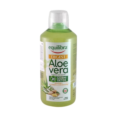 ЕКВИЛИБРА АЛОЕ ВEРА СОК + ДЖИНДЖИФИЛ 1 л / EQUILIBRA ALOE VERA JUICE DRINK + GINGER