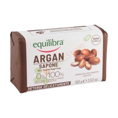 ЕКВИЛИБРА НАТУРАЛЕН САПУН С АРГАНОВО МАСЛО 100 г / EQUILIBRA NATURAL SOAP WITH ARGAN OIL
