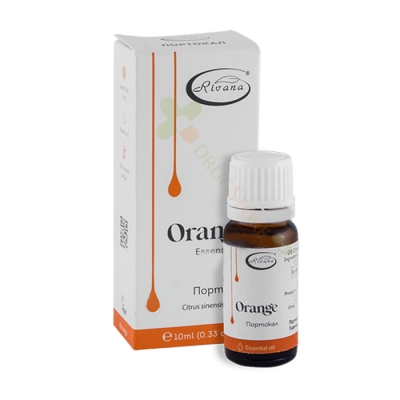 ЕТЕРИЧНО МАСЛО ОТ ПОРТОКАЛ 10 мл / RIVANA ESSENTIAL OIL ORANGE 