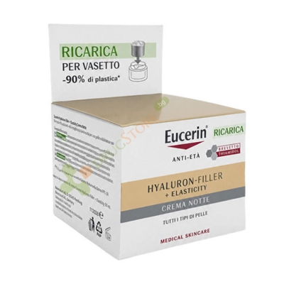 ЕУЦЕРИН HYALURON FILLER + ELASTICITY НОЩЕН КРЕМ 50 мл ПЪЛНИТЕЛ / EUCERIN HYALURON FILLER + ELASTICITY  NIGHT CREAM RECHARGERER