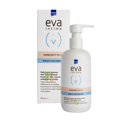 ЕВА ИНТИМА ГЕЛ ХЕРБОСЕПТ PH 3.5 ЛЕК ДИСКОМФОРТ 250 мл / EVA INTIMA HERBOSEPT PH 3.5 MINOR DISCOMFORT 