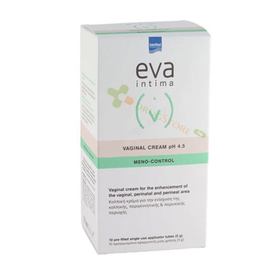 ЕВА ИНТИМА ВАГИНАЛЕН КРЕМ pH 4.5 КОНТРОЛ НА МЕНОПАУЗАТА 5 г 10 броя / EVA INTIMA VAGINAL CREAM pH 4.5 MENOPAUSE 5 g 