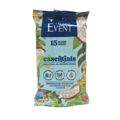 МОКРИ КЪРПИ ЕВЕНТ КОКОС 15 броя / EVENT WET WIPES EVENT COCOS